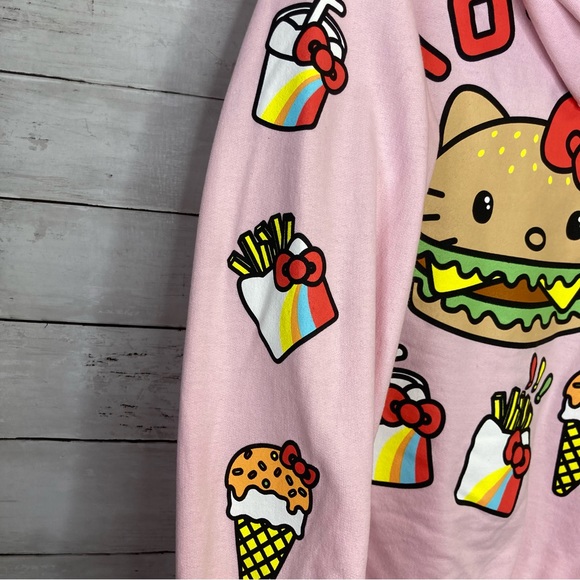 Sanrio Hello Kitty Hamburger Fast Food Hoodie Small - Picture 3 of 10